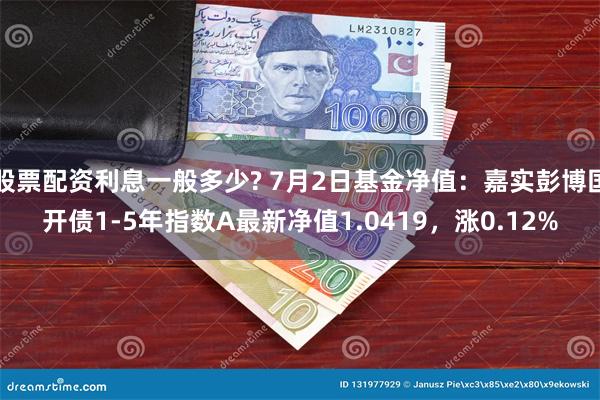 股票配资利息一般多少? 7月2日基金净值:嘉实彭博国开债1-5年指数A最新净值1.0419,涨0.12%