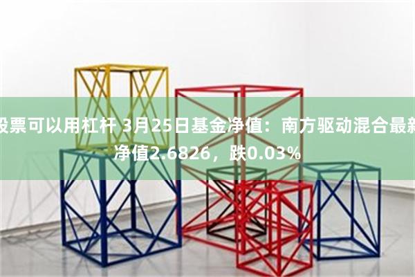 股票可以用杠杆 3月25日基金净值：南方驱动混合最新净值2.6826，跌0.03%