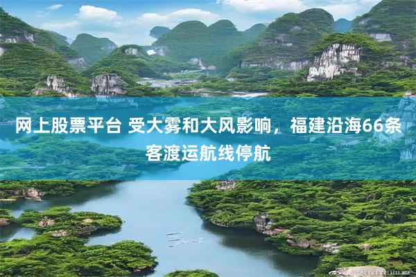 网上股票平台 受大雾和大风影响，福建沿海66条客渡运航线停航