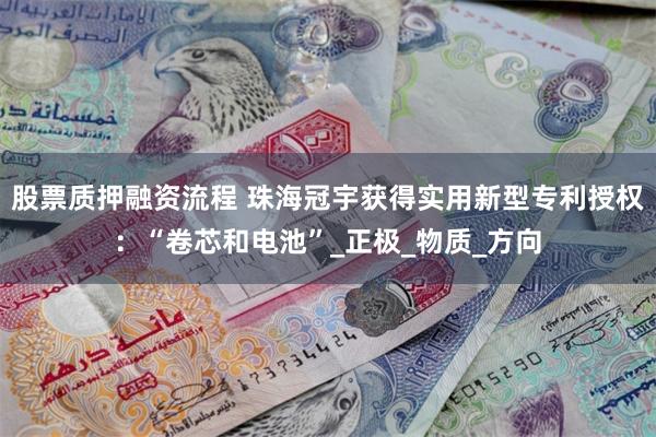 股票质押融资流程 珠海冠宇获得实用新型专利授权：“卷芯和电池”_正极_物质_方向