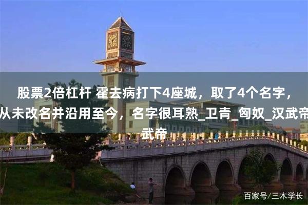 股票2倍杠杆 霍去病打下4座城，取了4个名字，从未改名并沿用至今，名字很耳熟_卫青_匈奴_汉武帝