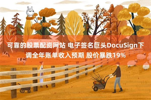 可靠的股票配资网站 电子签名巨头DocuSign下调全年账单收入预期 股价暴跌19%