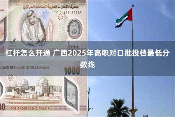 杠杆怎么开通 广西2025年高职对口批投档最低分数线