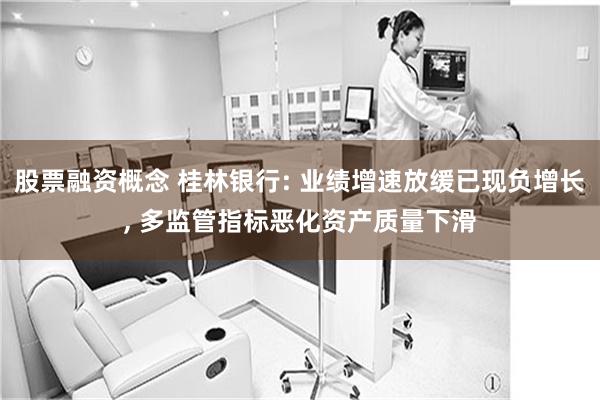 股票融资概念 桂林银行: 业绩增速放缓已现负增长, 多监管指标恶化资产质量下滑